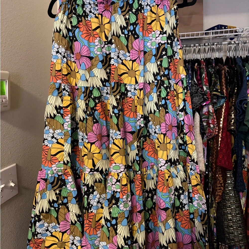 Nooworks Cosmic Flowers Prairie Skirt - Picture 3 of 4